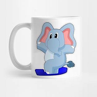 Elephant Snowboard Winter sports Mug